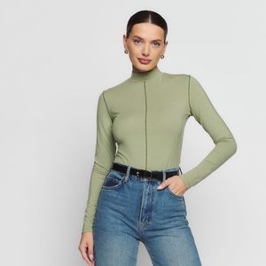 Reformation Stacey Knit Top in Artichoke | M